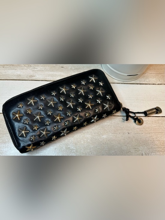 Jimmy Choo Handbags - Jimmy Choo Filipa Star Studded Leather Zip-Around Wallet